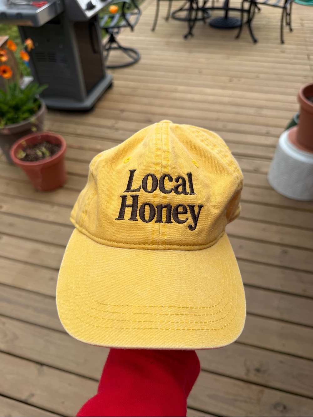 Local Honey Yellow Baseball Cap - Casual Cotton Hat